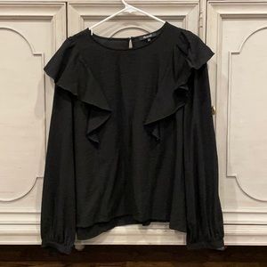 Madewell front ruffle blouse